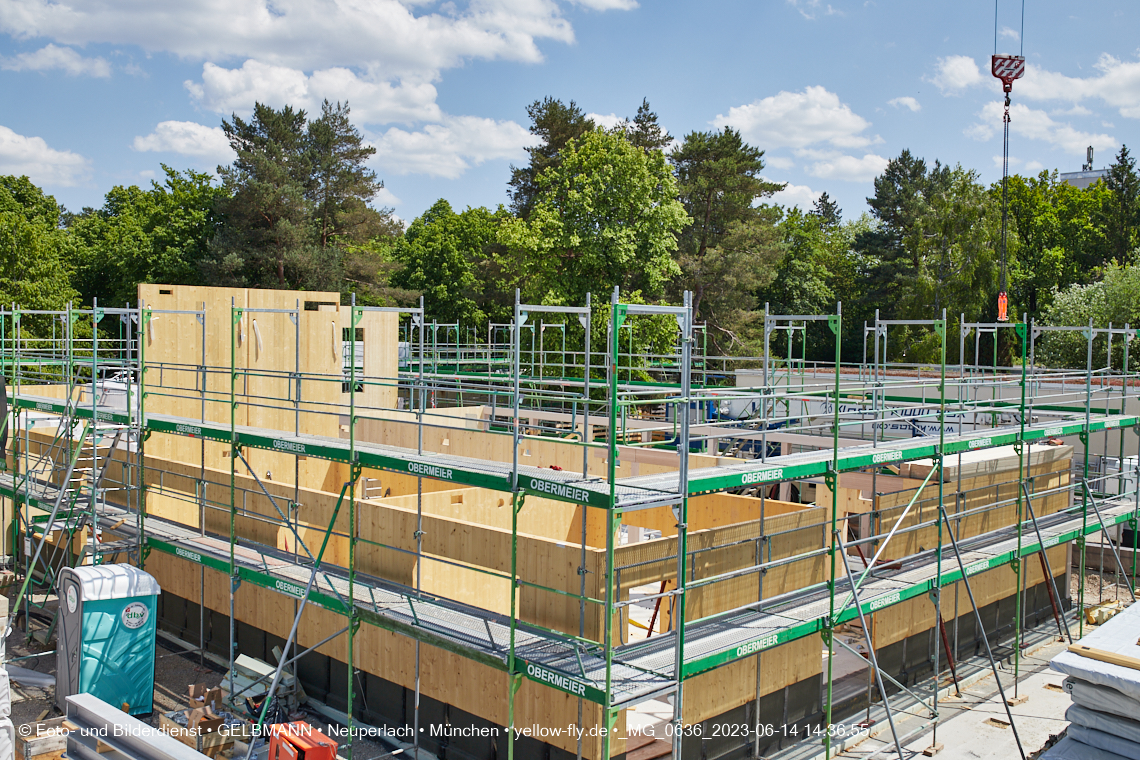 15.06.2023 - Neubau des Kindergartens und Hort für Kinder in der Quiddestraße in Neuperlach